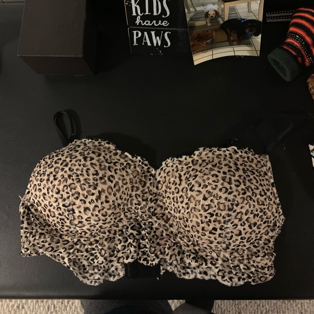 Candies cheetah print bra 36C